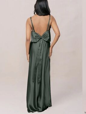 Revelry Bridesmaids Dress Deep Olive Green